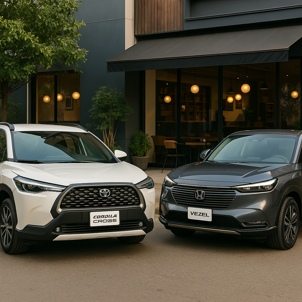Toyota Corolla Cross vs Honda Vezel in Bangladesh – 2024 SUV Comparison Toyota Corolla Cross vs Honda Vezel in Bangladesh – 2024 SUV Comparison
