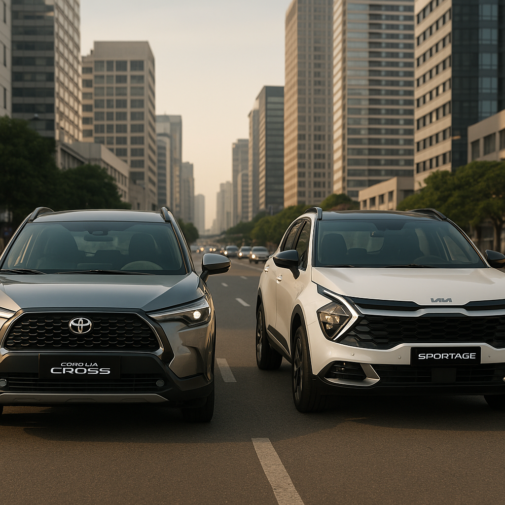 Toyota Corolla Cross vs Kia Sportage in Bangladesh – Which SUV is Better in 2025? Toyota Corolla Cross vs Kia Sportage in Bangladesh – Which SUV is Better in 2025